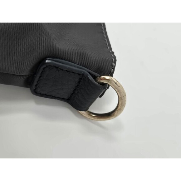 PAUL & JOE SISTER GREY & BLACK NYLON TOTE BAG SHOPPER CAT INTERIOR DOUBLE STRAPS - Picture 7 of 14